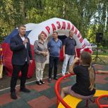 В Рязанской области при поддержке «Единой России» открылись новые детские площадки
