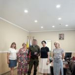 Нина Соломонова встретилась с участником специальной военной операции
