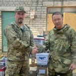 Курские партийцы передали от соратников из Приморья гумпомощь бойцам «БАРС-Курск»