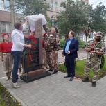 В Рязанском районе открыли памятник «Воинам – защитникам Отечества»