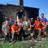 В Забайкальском крае члены и сторонники «Единой России» помогают ликвидировать последствия пожаров