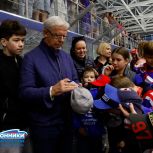 Встреча юных хоккеистов с Вячеславом Фетисовым состоялась в Домодедове