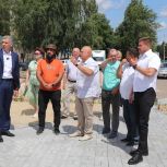 По народной программе партии в Уварове благоустраивается территория рядом с ДК «Дружба»