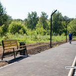 В Медногорске продолжается благоустройство парка Победы