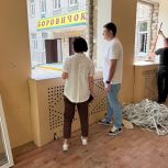 Андрей Шалунов проверил ход выполнения работ по капитальному ремонту детского сада «Боровичок» в Скопинском округе