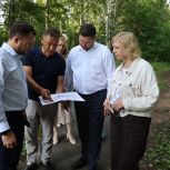 В Дёмском районе города Уфы благоустраивают парк «Баланово»