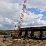 В Рязани продолжается строительство моста через р. Оку