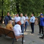 Депутаты-единороссы проверили ход благоустройства скверов в Рязани