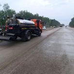 На трассе Благовещенск – Бибиково приступили к укладке инновационного дорожного основания