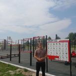 По партийному проекту «Детский спорт» в Кыштовке построили площадку для сдачи ГТО