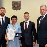 Елене Евтюховой вручен знак отличия «За заслуги в развитии Арктики»