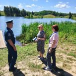 «Народный контроль» и спасатели проверили безопасность мест отдыха у воды в Цивильском округе