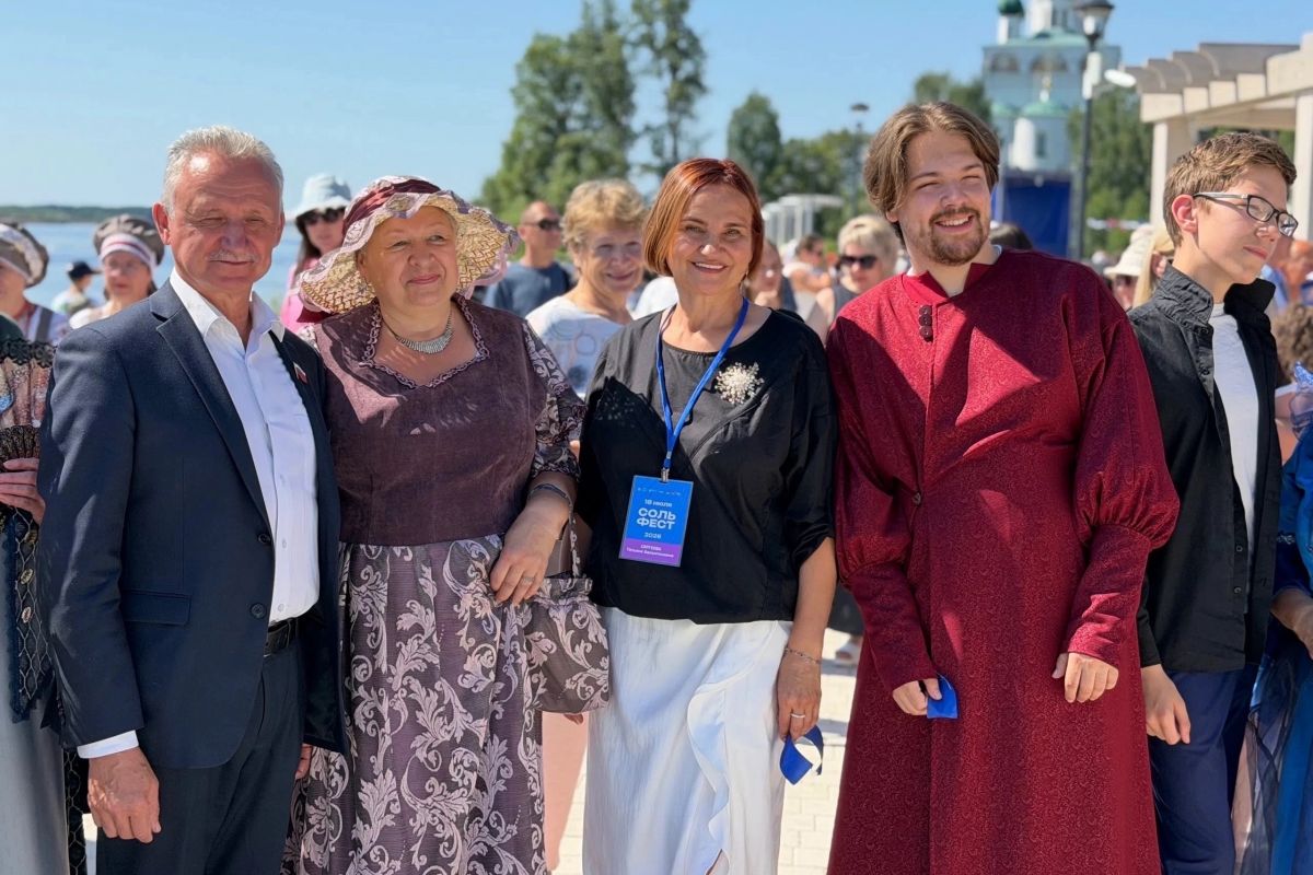 В Сольвычегодске открыли Набережную имени Аники Строганова