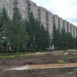 В областном центре благоустраивают территории
