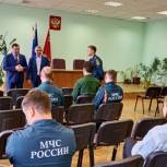 Владимир Шапкин посетил 1-ый отряд Федеральной противопожарной службы в Балашихе