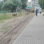 Благоустройство прогулочной зоны на улице 23-й Гвардейской дивизии в Архангельске выполнено на 60%