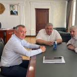 Алиасхаб Шабанов встретился с министром сельского хозяйситва и продовольствия Мухтарбием Аджековым