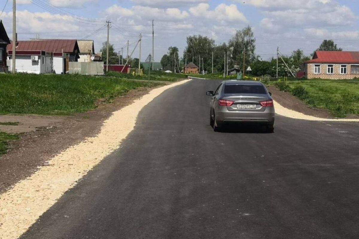 Завершился ремонт подъезда к нижегородскому селу Апраксино  Большеболдинского района