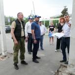Партийцы Металлургического района проверили качество выполняемых работ на общественных пространствах и дворовых территориях
