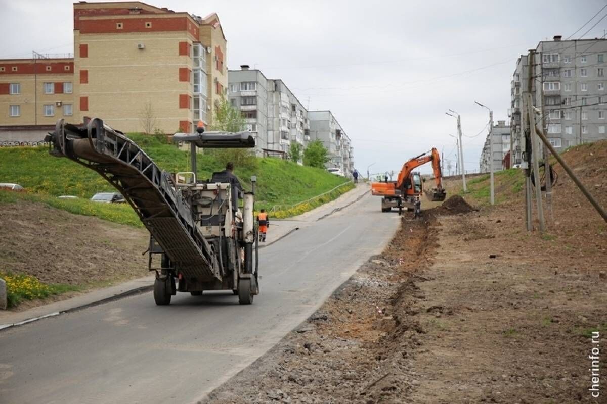 Съезд к тропе здоровья с улицы Наседкина в Череповце начали фрезеровать