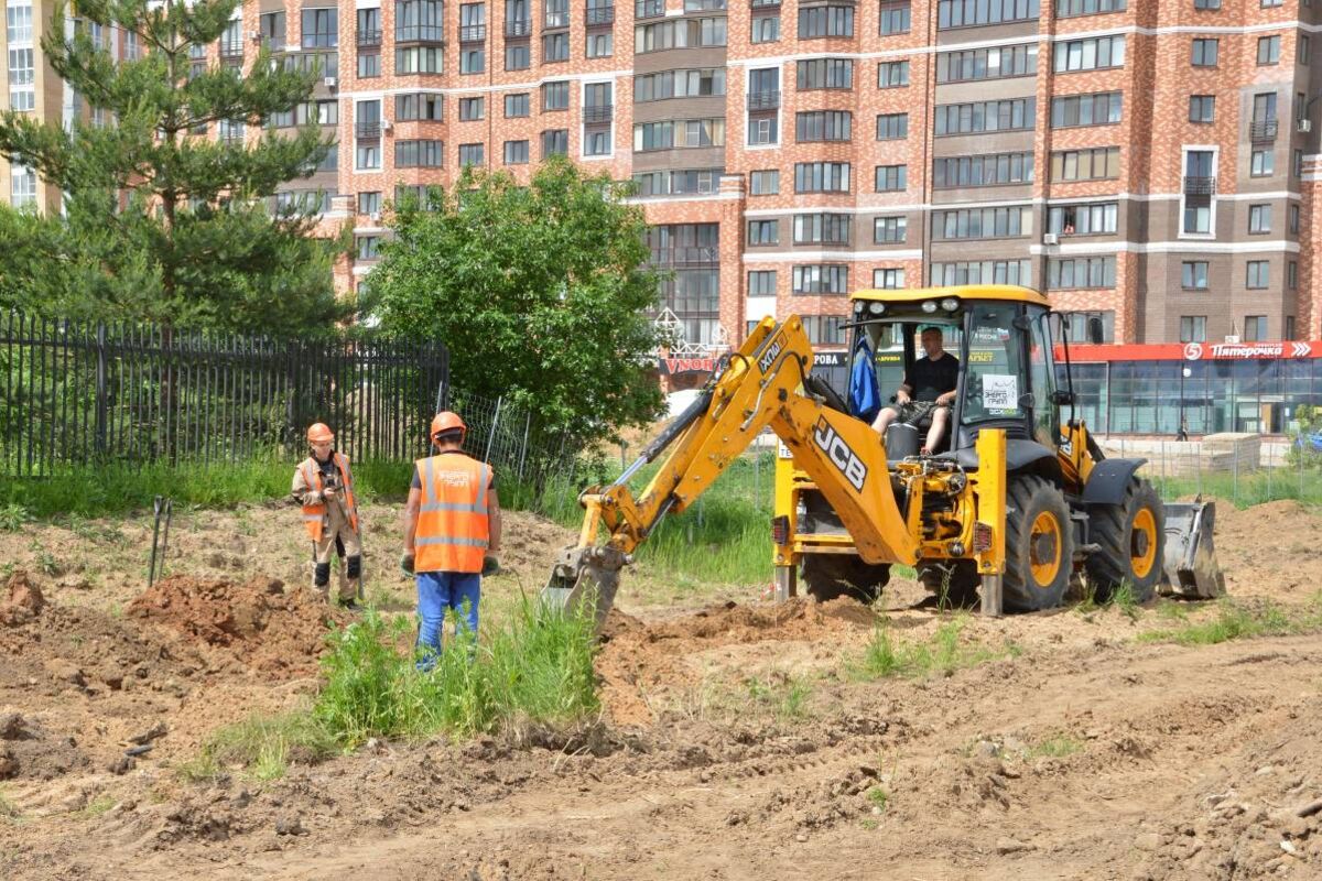 В Твери в микрорайоне «Южный» продолжается строительство новой дороги