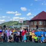 В Горно-Алтайске открылась новая детская спортплощадка