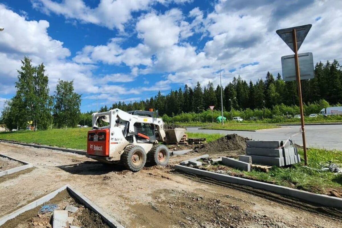 На Карельской аллее в г. Петрозаводске начались работы по благоустройству