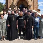 Мобилизованный алексеевец встретился со священниками и прихожанами храма