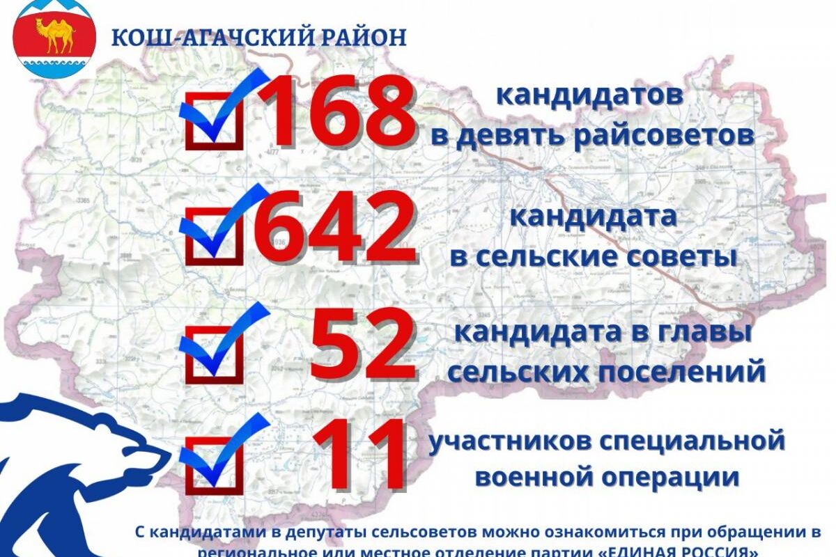 Результаты электронного предварительного голосования «Единой России» по  Кош-Агачскому району