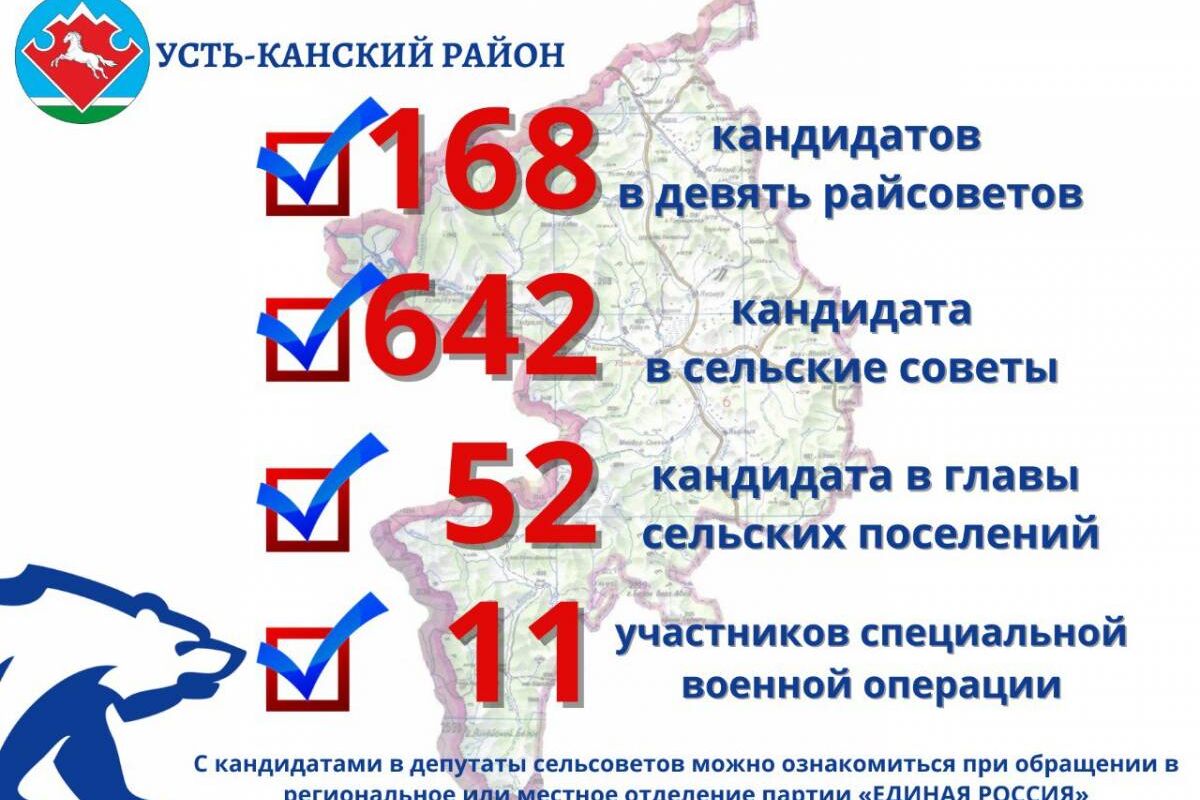 Результаты электронного предварительного голосования «Единой России» по  Усть-Канскому району