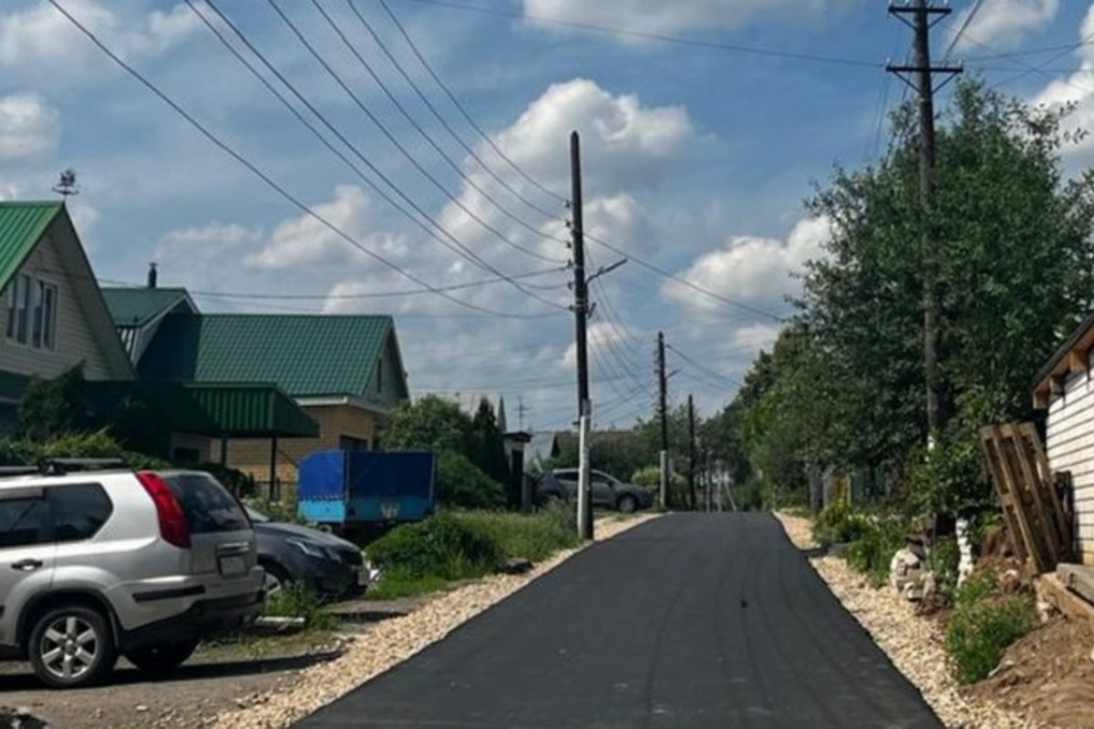 Дорогу на улице Мантуровской в Дубенках заасфальтировали в рамках проекта  «Вам решать!»