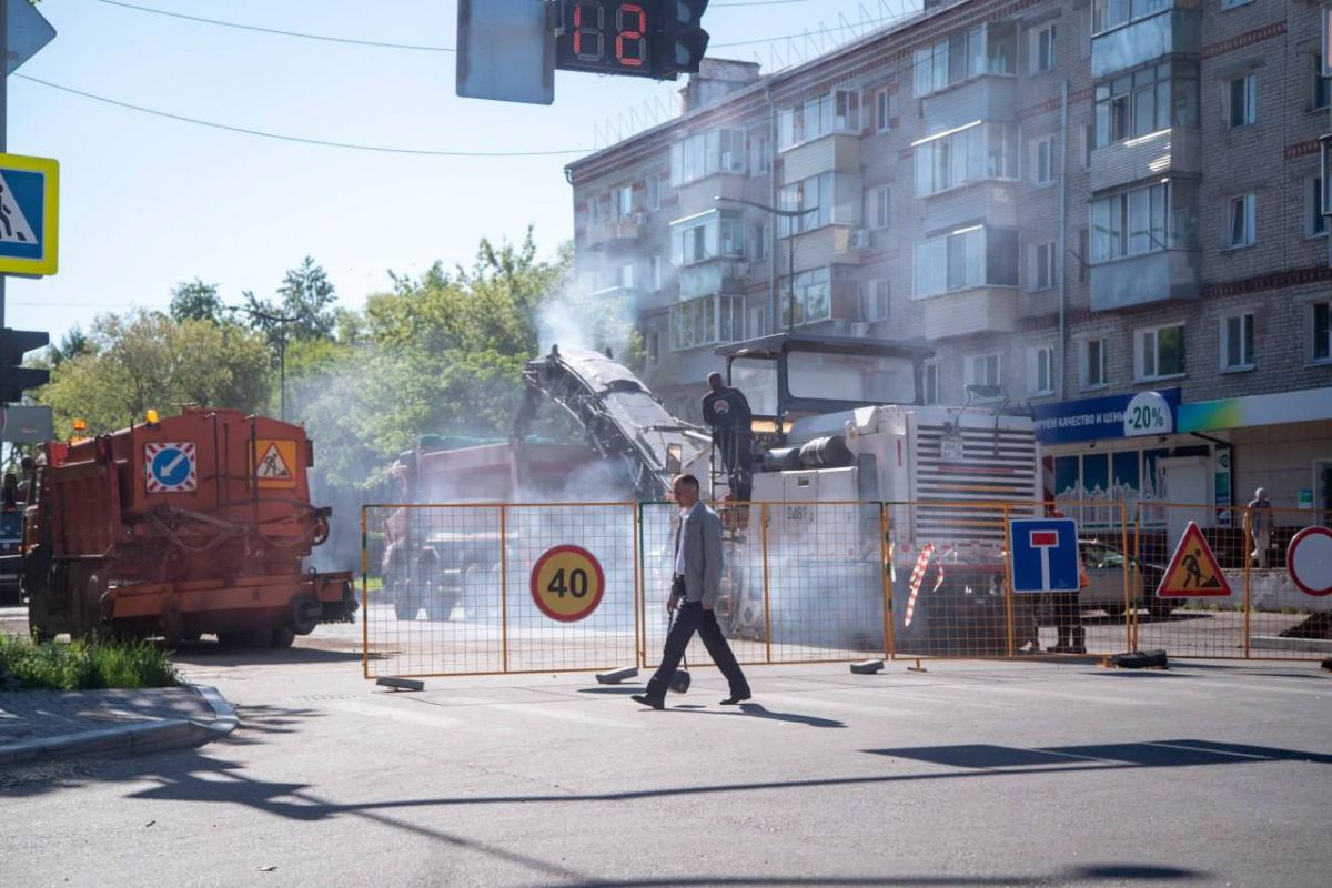 В рамках партпроекта «Безопасные дороги» в Благовещенске одновременно  начался ремонт сразу трех участков дорог