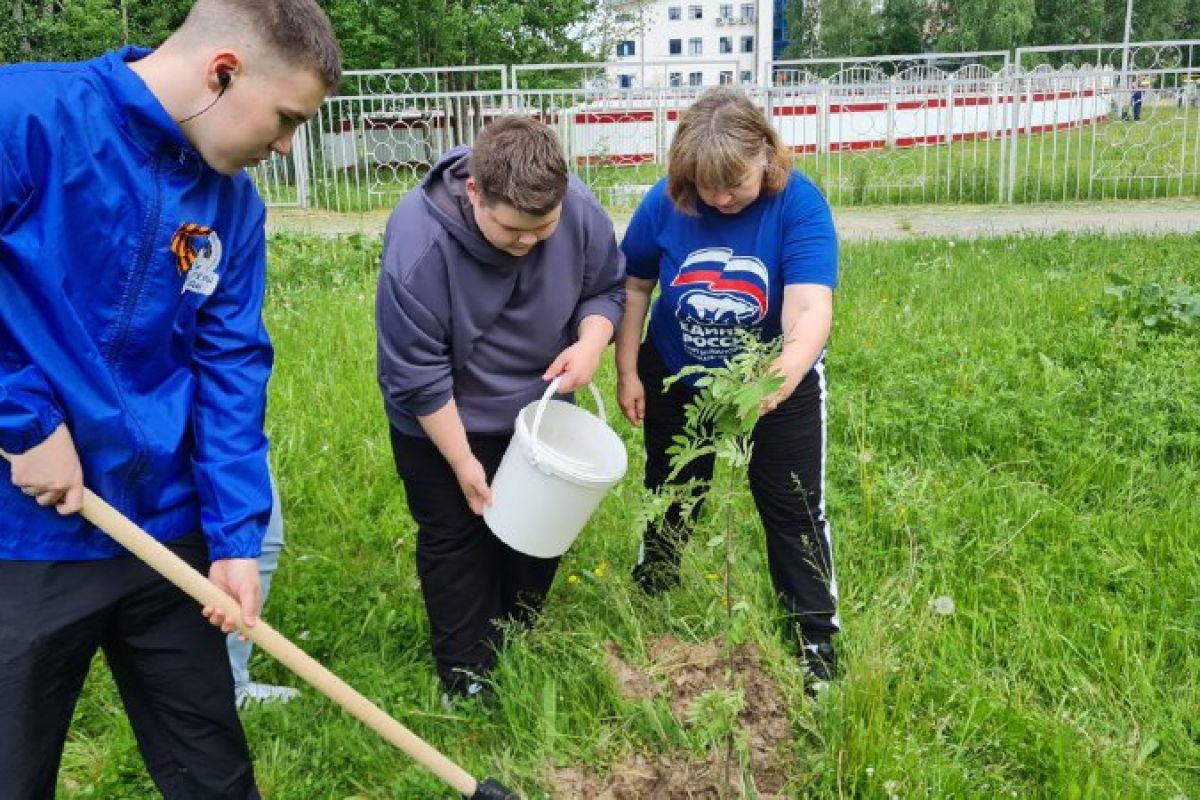 Единороссы заложили сад Памяти в Урае | 24.06.2024 | Ханты-Мансийск -  БезФормата