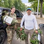 При поддержке депутата Джамаладина Гасанова на СВО отправили более двух тысяч маскировочных сетей