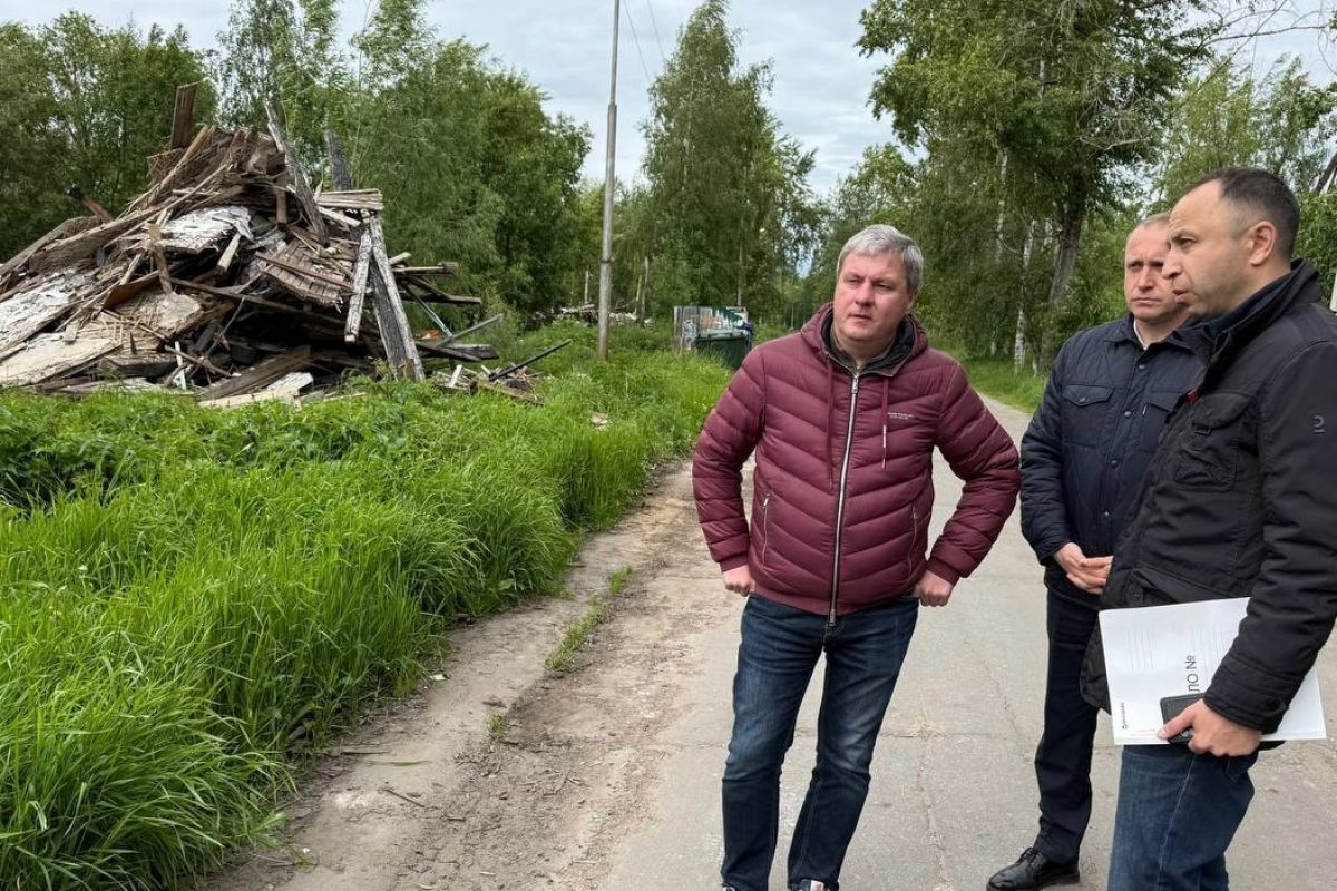 В Архангельске сносят ветхие дома и создают новую городскую среду