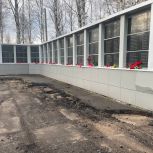В Парке Победы в Онеге активно ведутся работы