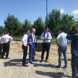 Работы по благоустройству «Парка Победы» в Магасе проверил партийный десант «Единой России»