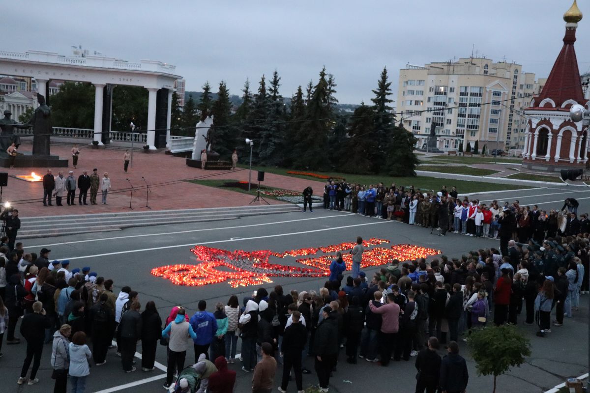 В Саранске зажглась «Огненная картина войны»