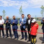 В Апастовском районе открыли обновленный стадион «Апас — Арена»