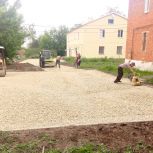 В Плавске ведутся работы по благоустройству