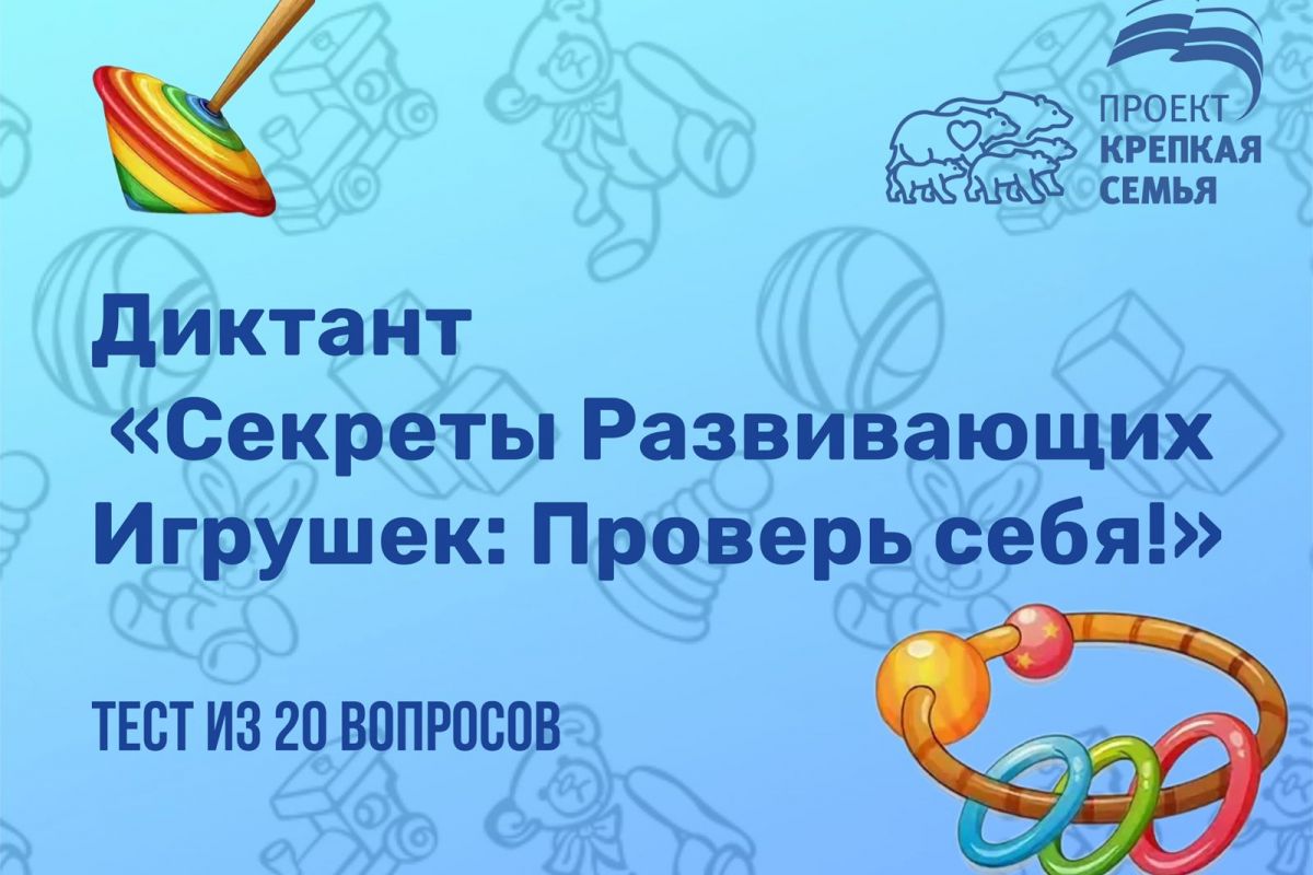Диктант «Секреты Развивающих Игрушек: Проверь себя!»