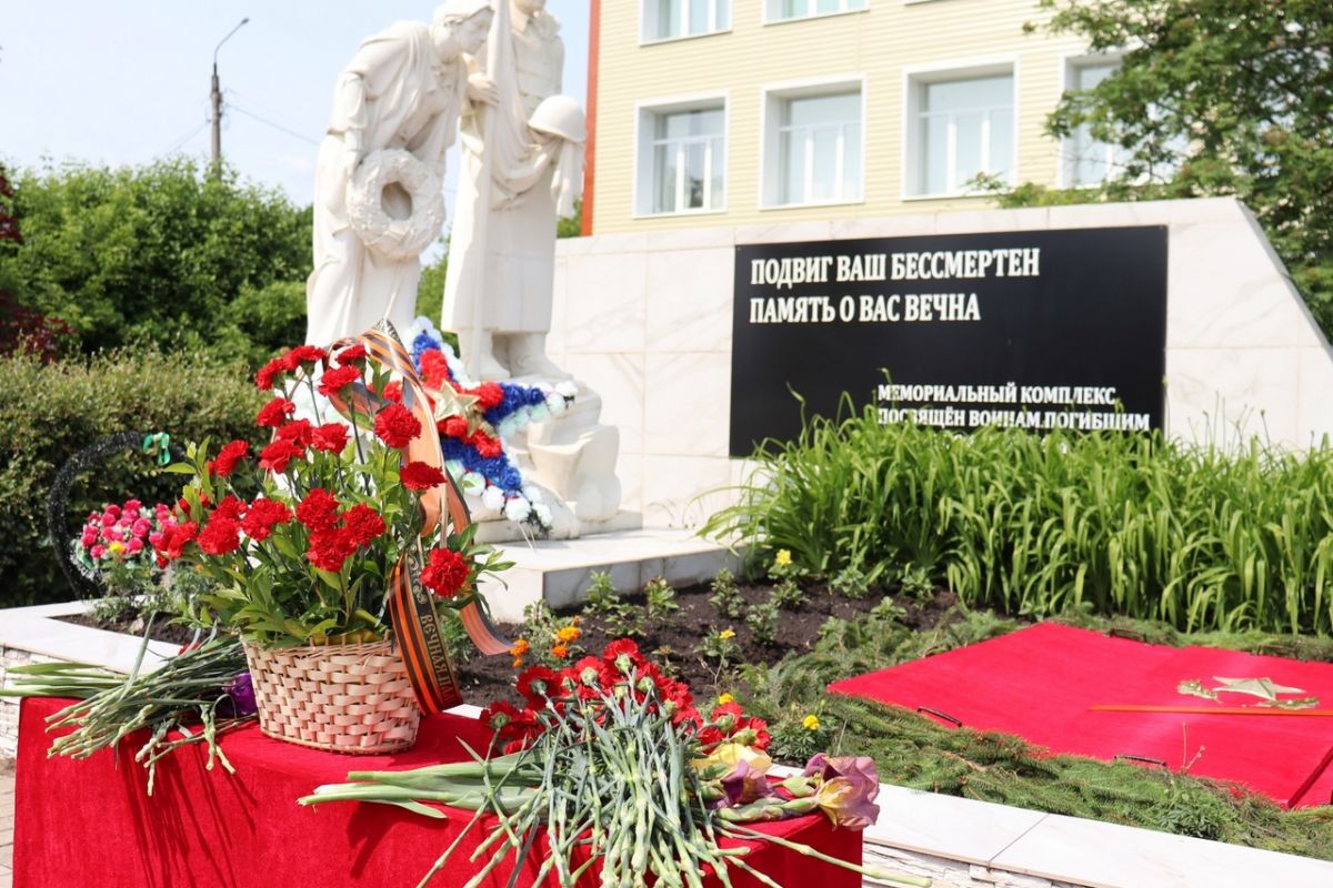 Торжественная церемония перезахоронения воинов в Плавске