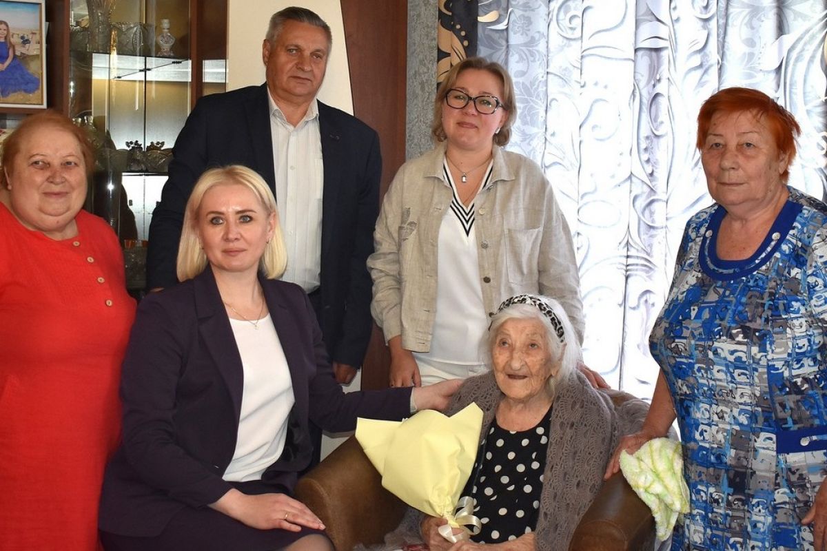 Участница Великой Отечественной войны из Рыбновского района отметила 100-летний юбилей