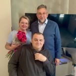 Олег Жолобов встретился с участником СВО и его супругой в Домодедово