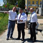 Артем Молчанов и Дмитрий Зяблицкий осмотрели объекты благоустройства Переславля-Залесского
