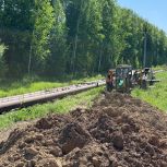 По народной программе «Единой России» в Мочище строят новый водопровод