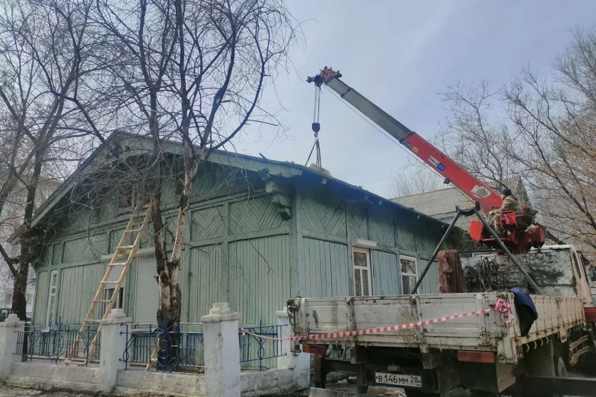 В Шимановске в рамках народной программы капитально ремонтируют краеведческий музей