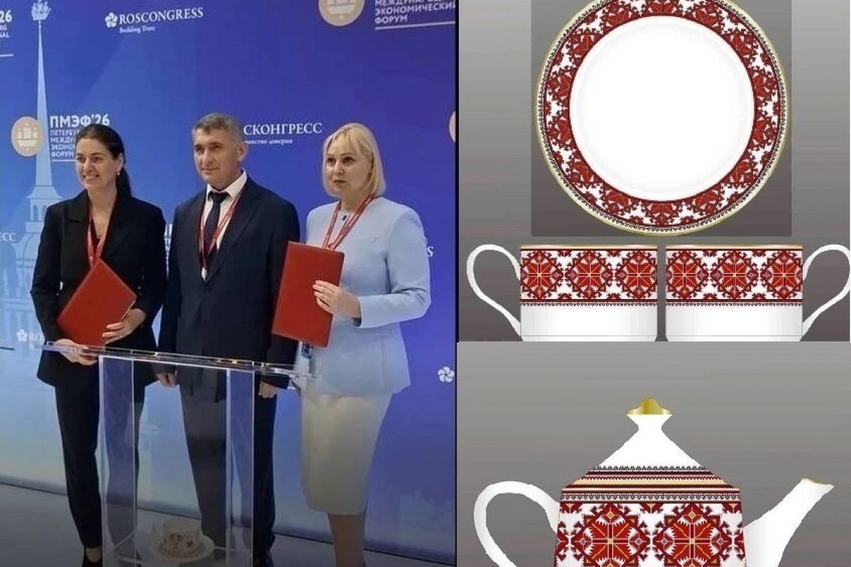 К «Вышитой карте России» прибавится ее фарфоровая версия