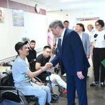Алексей Цыденов встретился с участниками СВО из Бурятии в военном госпитале Санкт-Петербурга