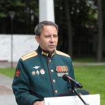 Капитан ВС РФ Эльдар Шарипов возложил цветы к мемориалу «Тимирязевцам, павшим на фронтах Великой Отечественной войны»